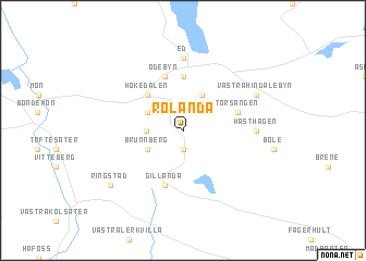 map of Rölanda