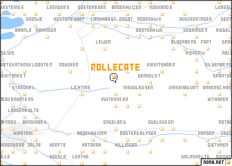 map of Rollecate