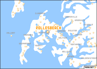 map of Rolles Beach