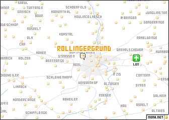 map of Rollingergrund