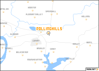 map of Rolling Hills