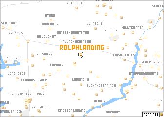 map of Rolph Landing