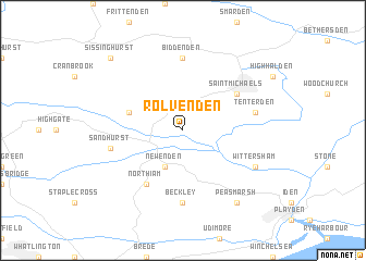 map of Rolvenden