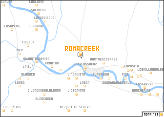 map of Roma Creek