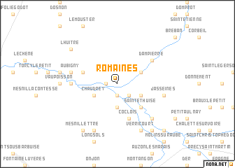 map of Romaines