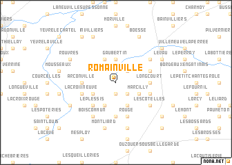 map of Romainville