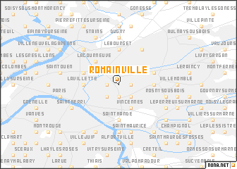 map of Romainville