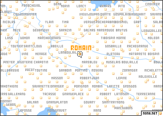 map of Romain