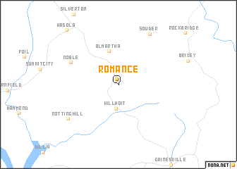 map of Romance