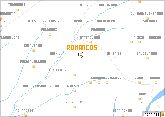 map of Romancos