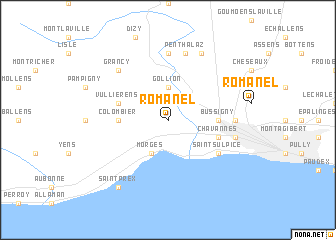 map of Romanel