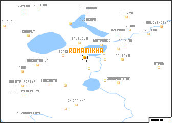map of Romanikha