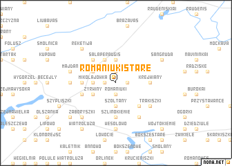 map of Romaniuki Stare