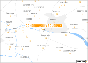 map of Romanovskiye Dvoriki