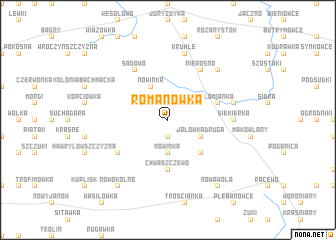 map of Romanówka