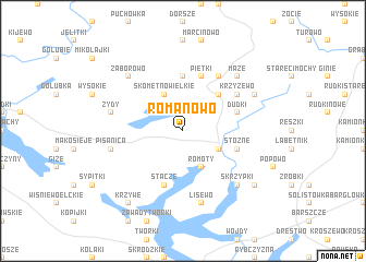 map of Romanowo