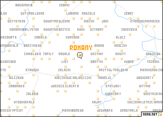 map of Romany