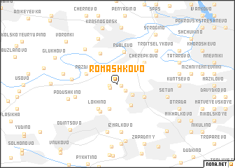 map of Romashkovo