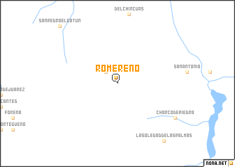 map of Romereño