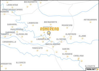 map of Romereño