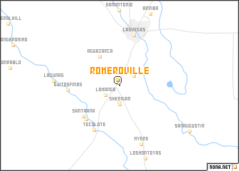 map of Romeroville