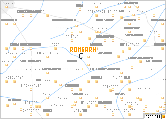 map of Romgarh