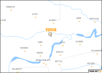 map of Romia
