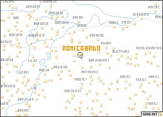 map of Romića Brdo