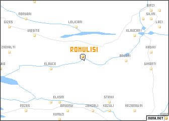 map of Romulīši
