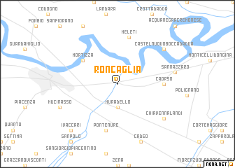 map of Roncaglia