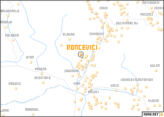 map of Roncevići