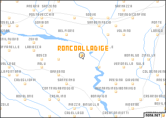 map of Ronco allʼAdige