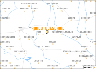 map of Ronco Todeschino