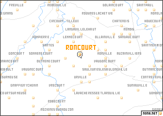 map of Roncourt