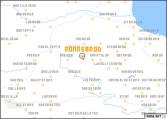 map of Rönnebröd