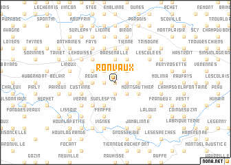 map of Ronvaux