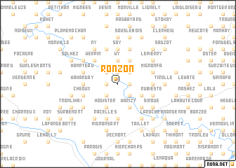 map of Ronzon