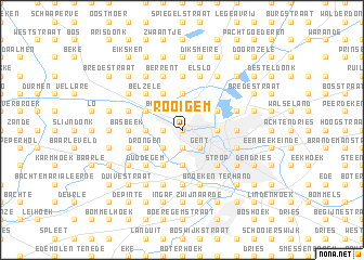map of Rooigem