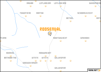 map of Roosendal