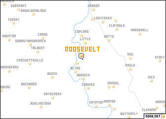 map of Roosevelt