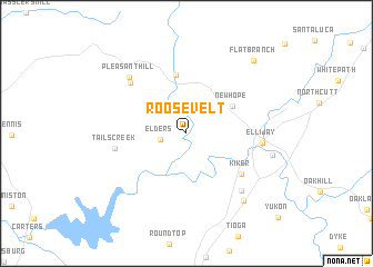 map of Roosevelt