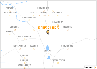 map of Roosplaas