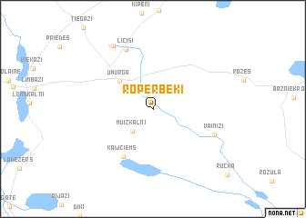 map of Roperbeķi