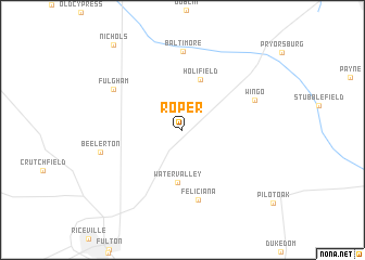 map of Roper