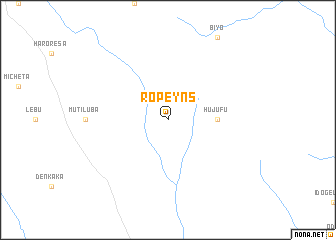 map of Ropʼēyns