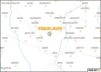 map of Roquelaure