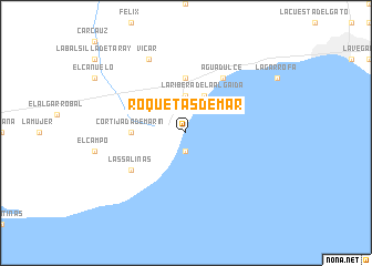 map of Roquetas de Mar