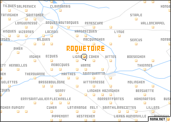 map of Roquetoire