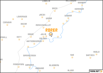 map of Rorer