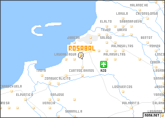 map of Rosabal